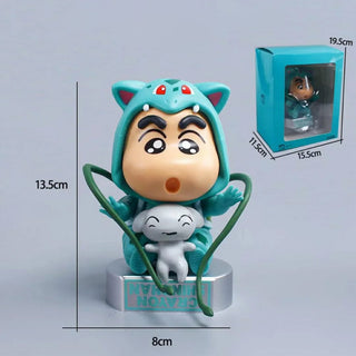 Kawaii Shin-chan Figurine Ft. Pokemon