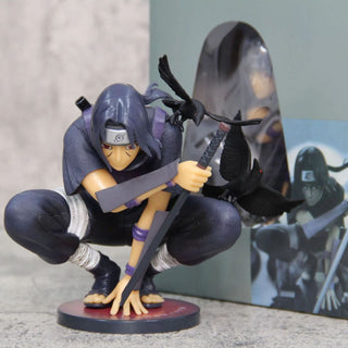 Sitting Itachi Figurine | Eternal Fire Itachi Figure for Anime Enthusiasts