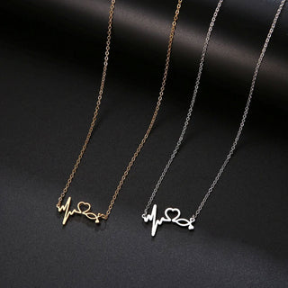 Golden Heartbeat Necklace