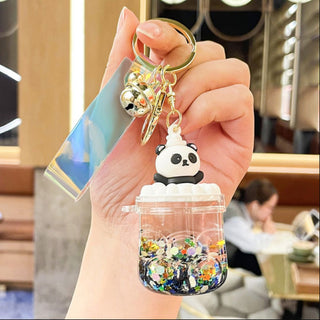 Panda Milk Bottle Keychain | Baby Shower Return Gift - Bottle Shaped