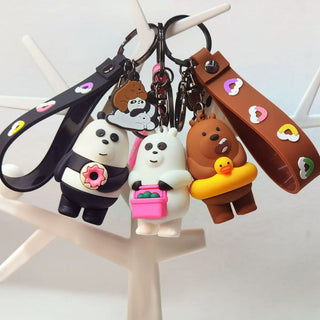 Bare Bears 3D Silicon Keychain
