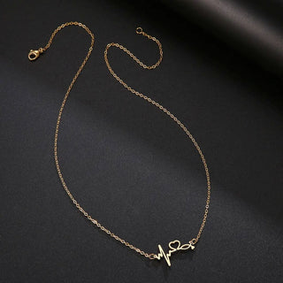 Golden Heartbeat Necklace
