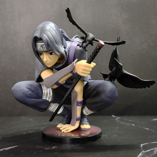 Sitting Itachi Figurine | Eternal Fire Itachi Figure for Anime Enthusiasts