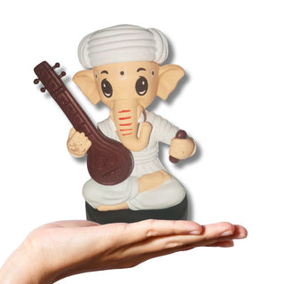 Veena Ganesh Bobblehead | Spiritual Ganpati Bobblehead