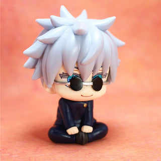 Chibi Sorcerer Charm – Sitting Gojo Mini Figure