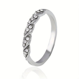 Terrific Twister Rhinestone Ring