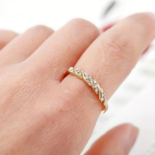 Terrific Twister Rhinestone Ring