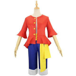 Luffy Cosplay Costume – One Piece Anime Outfit Set for Adults