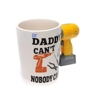 Super Dad 3D Mug | 3D Drill Handle Coffee Mug