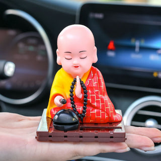 Little Buddha Solar Statue