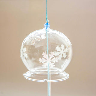 Snowflake Glass Blessing Bell