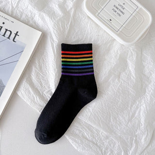 Rainbow Band Socks