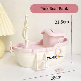 Adorable Boat Shape Money Bank | Gifts for Kids