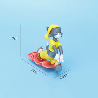 Sleepy Tom n Jerry Figurines | Cute Car Decor Gifts for Sleepy Heads