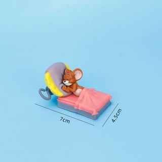 Sleepy Tom n Jerry Figurines | Cute Car Decor Gifts for Sleepy Heads