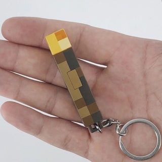 Minecraft Torch Keychain