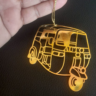 Indian Tuk Tuk Metal Bookmark with Tassel