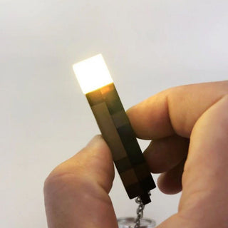 Minecraft Torch Keychain