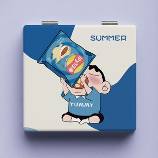 Foodie ShinChan Pocket Mirror | Collectible Mirror with High Resolution Print
