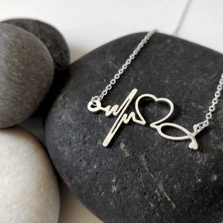 Golden Heartbeat Necklace