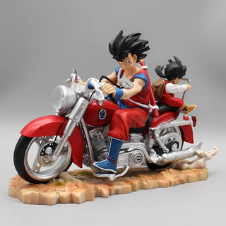 Goku and Gohan on Bike Ride Figurine Set | DBZ Figurines