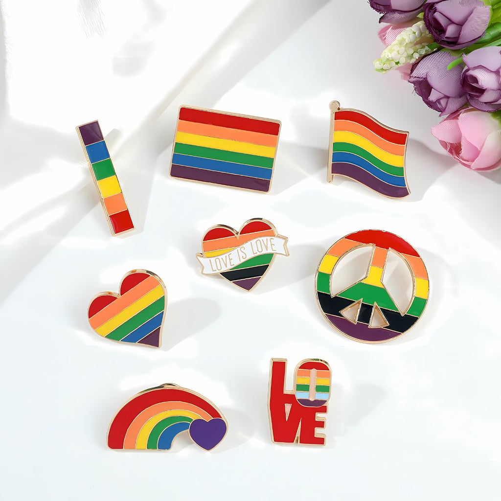 Vibrant Rainbow Enamel Pins | Pride Pin Collection – Geekmonkey