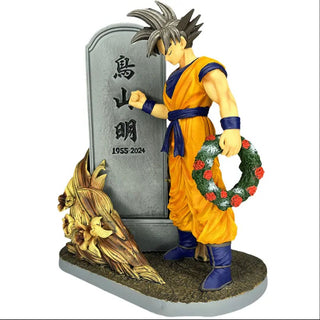 Goku Honors Toriyama Statue : Legend Never Dies