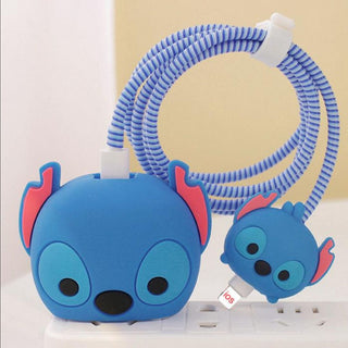 Stitch Charger Protector for Apple 18-20W – Cute & Durable Charging Cover Set