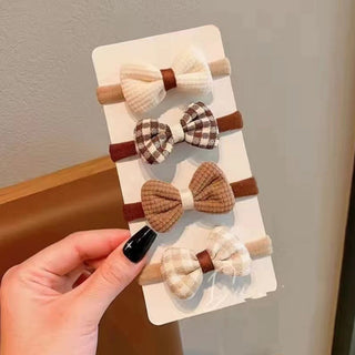 Cozy Cocoa Bows – Set of 4