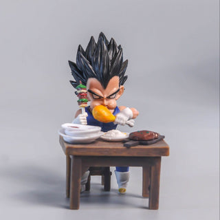 DBZ Meal Time Figures | Goku Vegeta Food Time Figurines