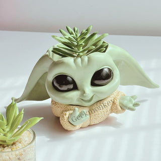 Mandalorian Desk Planter | Yoda Planters for Office Desk