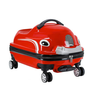 WheelyWagon Kids RideOn Bag – Car Style Hard Shell Travel Trolley for Toddlers