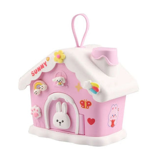 Snow House Money Bank | Cute Coin Bank With Key