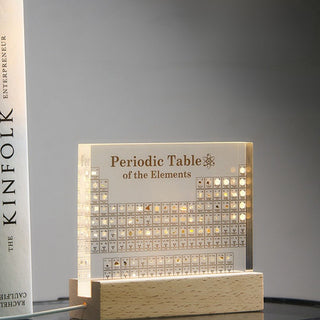 Periodic Table Light with 83 Real Samples