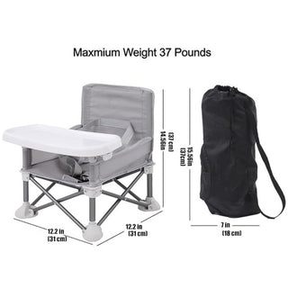 Portable Baby Booster Seat – Foldable High Chair for Travel, Camping n Dining Out