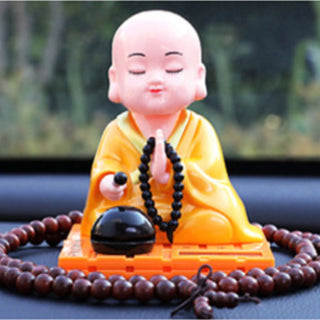 Little Buddha Solar Statue | Good Fortune Decoration Ornament