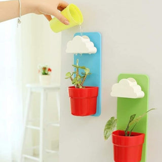 Rainy Cloud Pot – Wall Mounted Self-Watering Planter for Kids n Home Decor