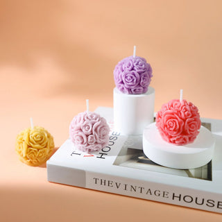 Radiant Rose Flower Candle | Pretty Rose Day Gifts