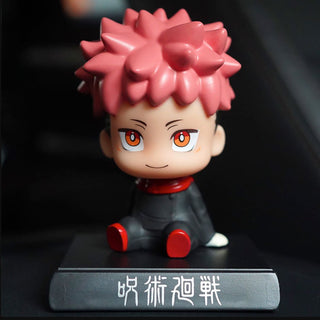 Jujutsu Kaisen Bobblehead | Gojo - Yuji Bobble with Mobile Holder - Anime Gift