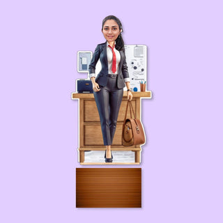 Unique 2D Bobble Caricature for Women | Gifts for Her