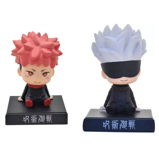 Jujutsu Kaisen Bobblehead | Gojo - Yuji Bobble with Mobile Holder - Anime Gift