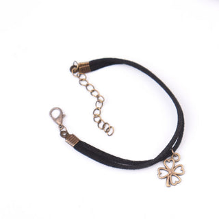 Lucky Bloom – Four Leaf Clover Charm Bracelet
