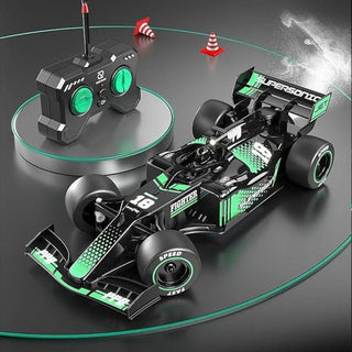 F1 Racing Remote Control Car with Smoke Effect – 1:24 Scale Drift Formula RC Car