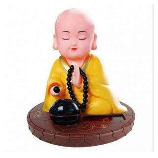 Little Buddha Solar Statue | Good Fortune Decoration Ornament