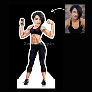 Personalized Gym Caricature - Geekmonkey