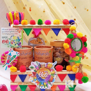 Pine Blossom Holi Delight | Pine Wood Holi Hamper