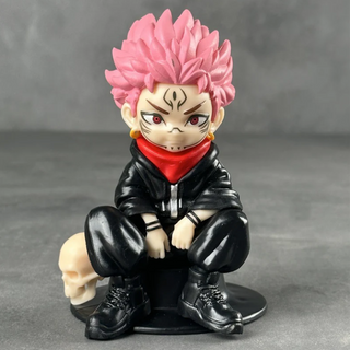 Ryomen Sukuna Cute Sitting PVC Statue – Jujutsu Kaisen Collectible (12cm)