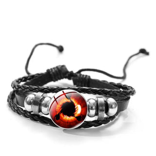 Naruto Sharingan Leather Bracelet