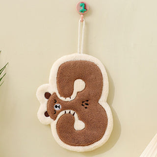 Cute Bear Alphabet Hand Towels – Super Absorbent n Plush