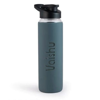Personalized Glass Bottle - Silicon Cover